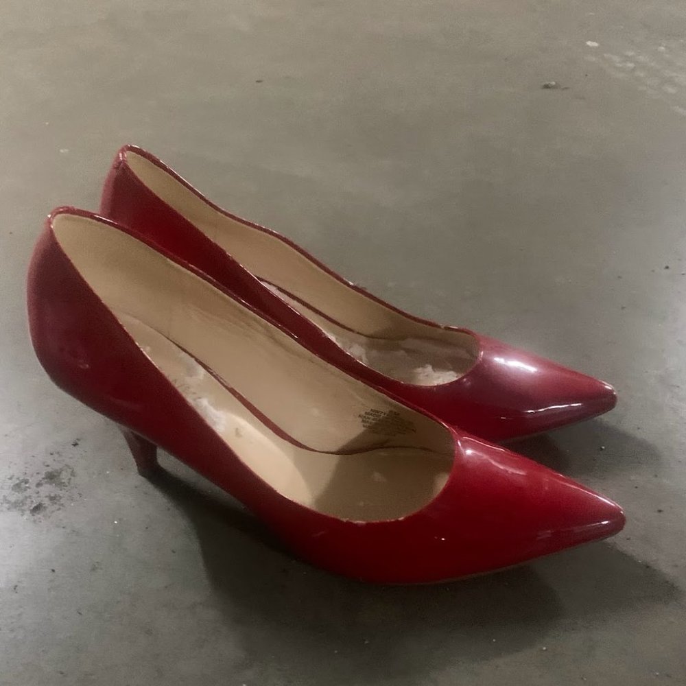 Nine West Red High Heels Shoes Size 8
